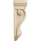 Ekena Millwork 6 1/4"W x 4"D x 12"H Cole Pilaster Wood Corbel, Rubberwood CORW06X04X12CORW - alternate 3